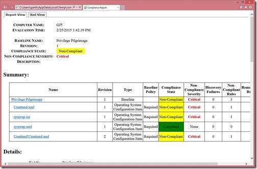 Test the Configuration Baseline Manually - Step 3