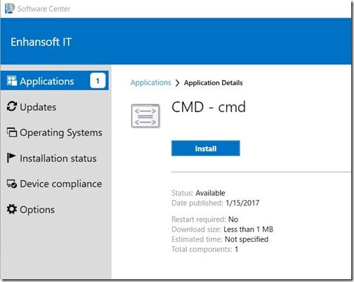 Configuration Manager Deployment Test 1-Install