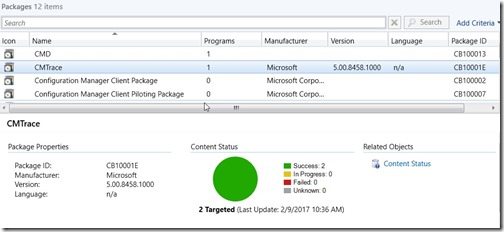 Configuration Manager Deployment Test 2-Content Status