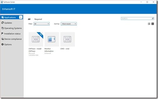 Configuration Manager Deployment Test 2-Software Center