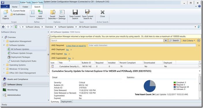 How to Determine What Software Updates Are Required within ConfigMgr-Required