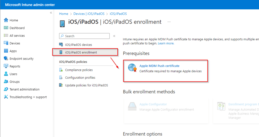 Renewing Your Apple MDM Certificate for Intune - click