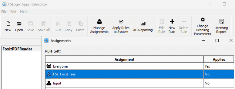 FSLogix App Masking with Microsoft - rules editor