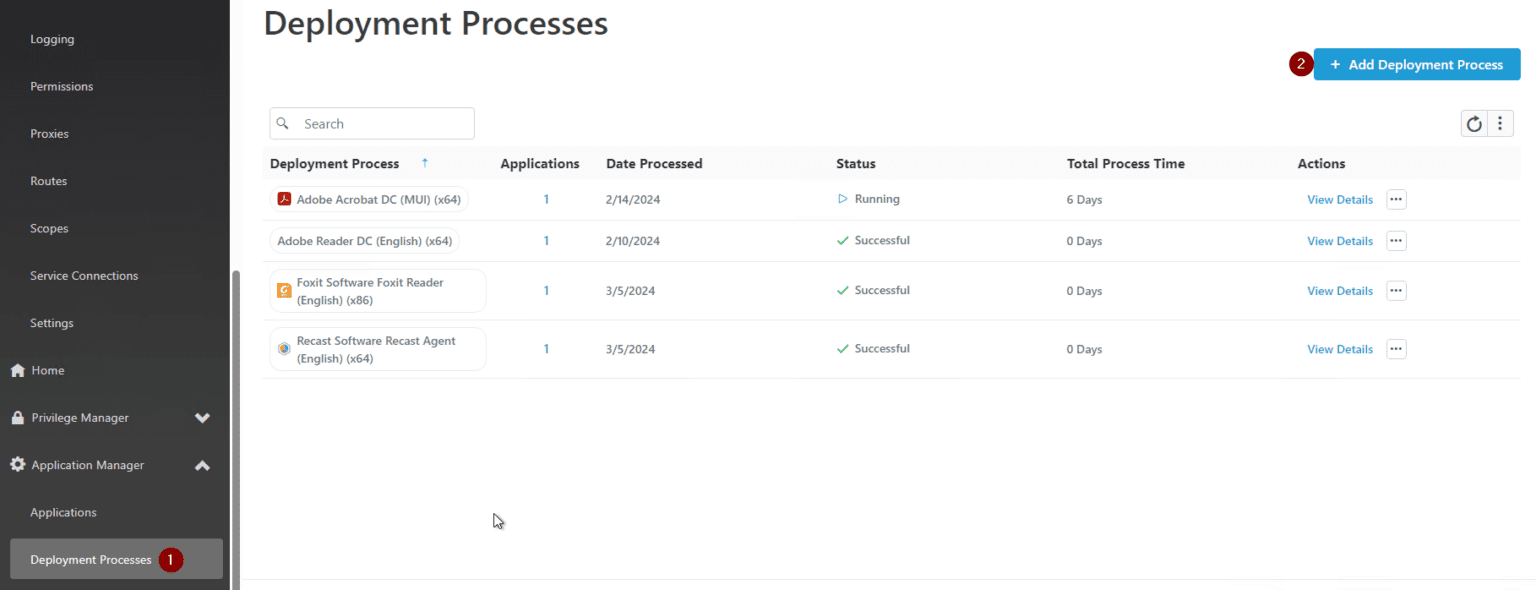 Create a Recast Agent Deployment Process in Application Manager ...