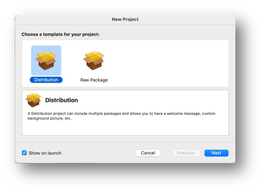 Application Workspace Deployments for Mac - Create new Distribution package